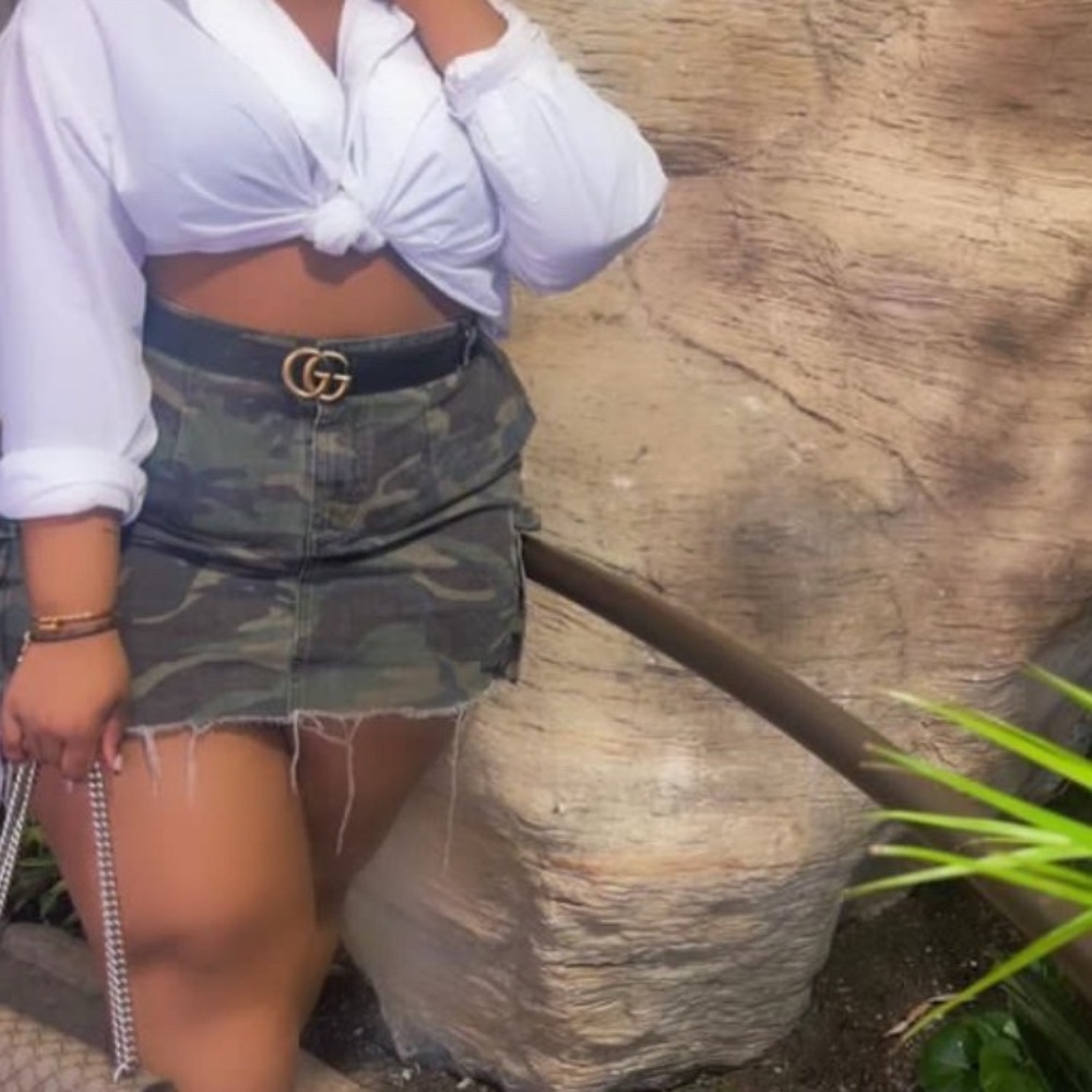 Camo Mini Skirt
